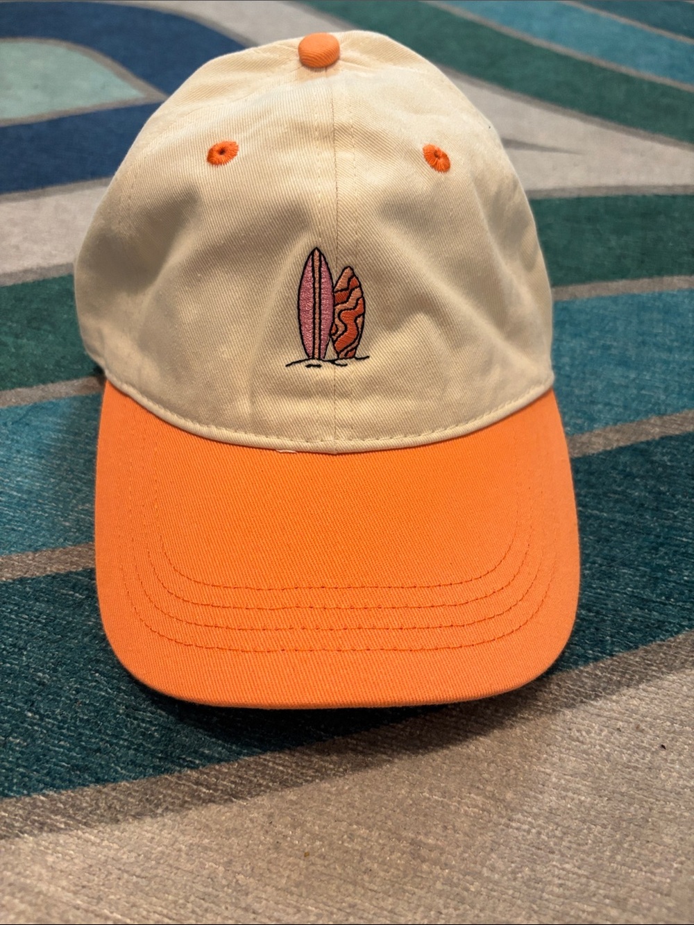 Women’s fraiser sterling Two-Tone Orange & Cream Surf Hat